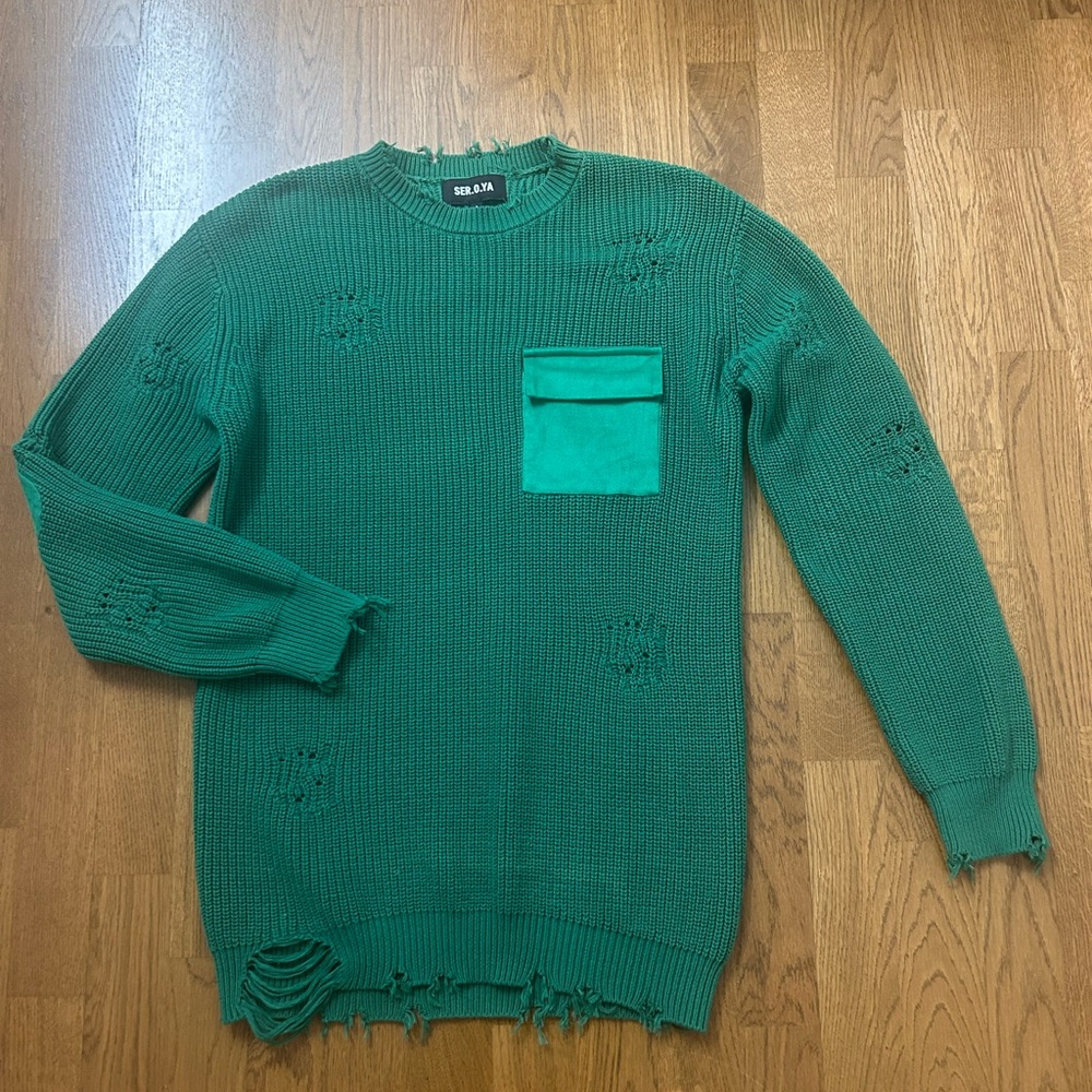 Green Crewneck Sweater